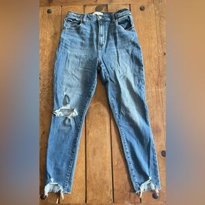 Abercrombie & Fitch Curve Love The Super Skinny Ankle High Rise